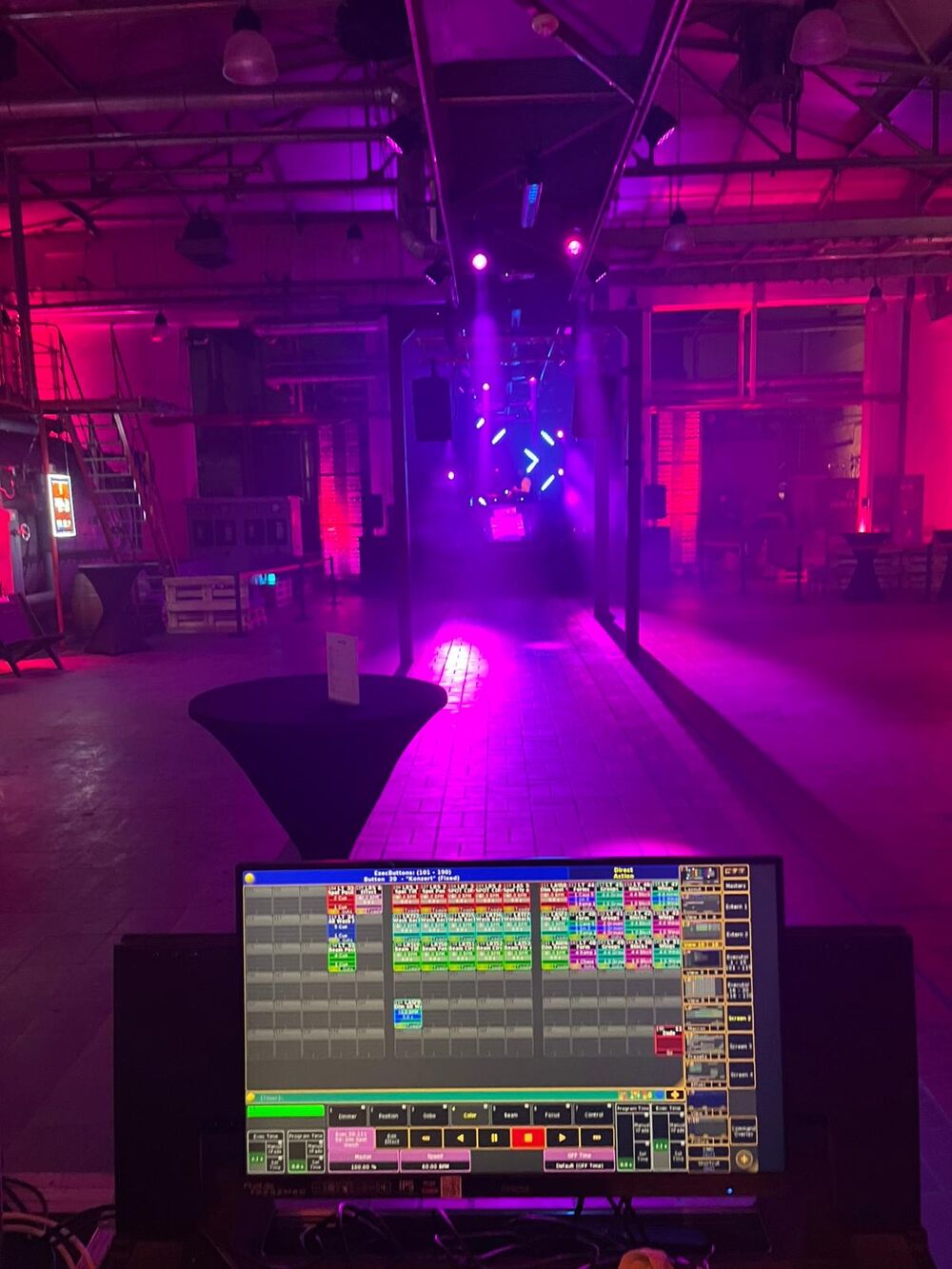 Lichtsteuerung bei einer Live-Veranstaltung